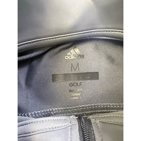 Men’s Adidas 3 Stripe ¼ Zip Gray Golf Fleece Sweatshirt Size Medium New - Picture 5 of 7